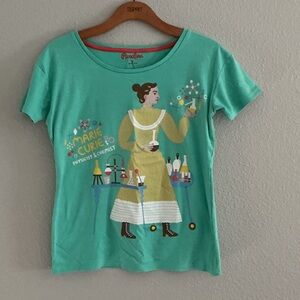 Green Marie Curie Graphic Tee by Piccolina